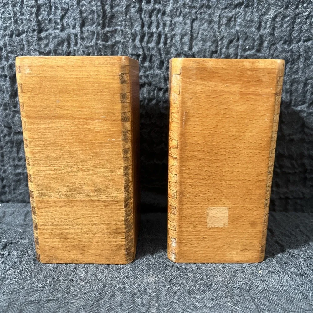 Vtg Salt & Pepper Shakers‎ Mid Century 60s Collectible Large Wood Ucagco Fruit